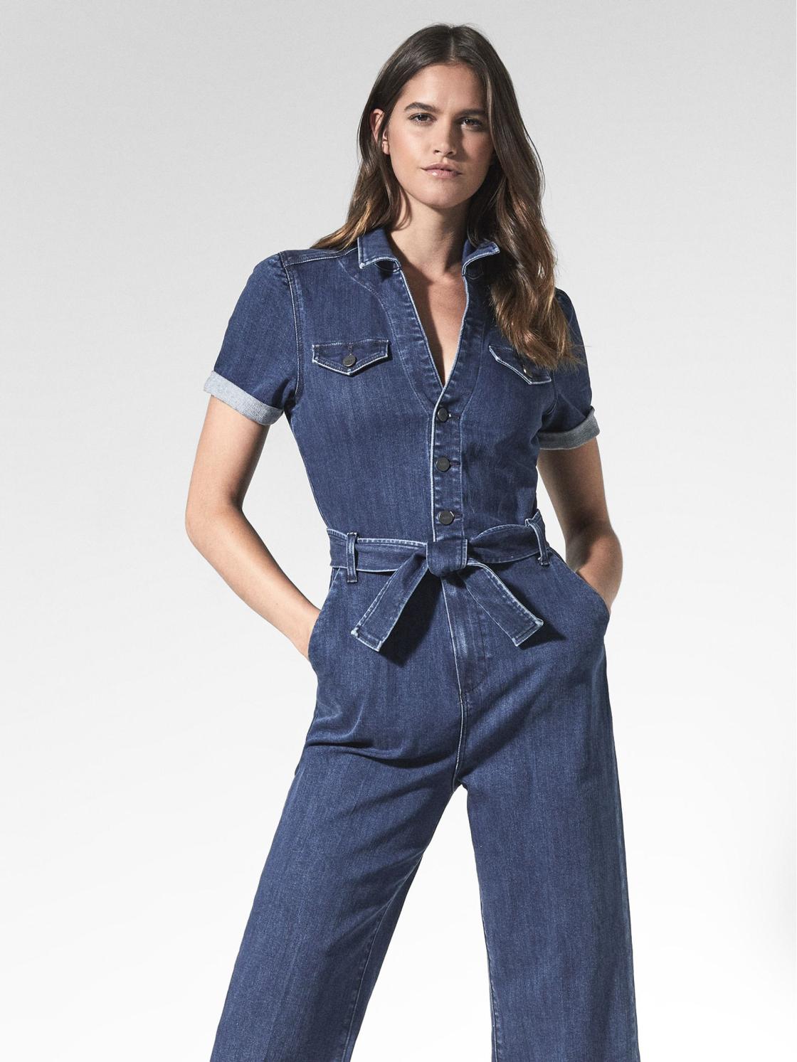 Reiss Jumpsuits | Anessa Paige Anessa Denim Jumpsuit Mid Blue - Women