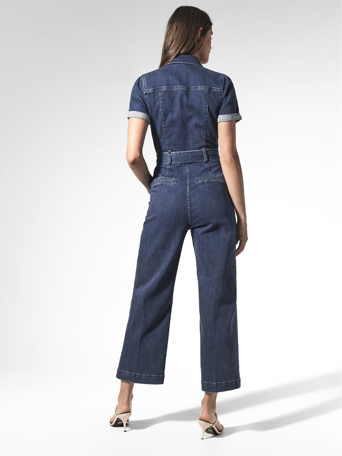 Reiss Jumpsuits | Anessa Paige Anessa Denim Jumpsuit Mid Blue - Women