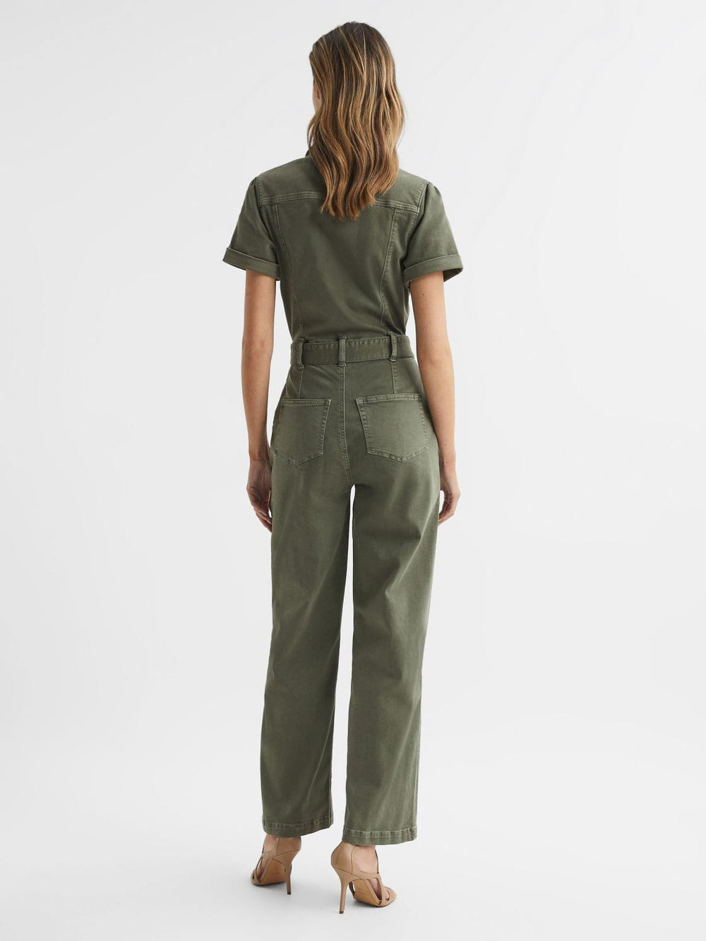 Reiss Jumpsuits | Brooklyn Paige Belted Jumpsuit Vintage Ivy Green - Women