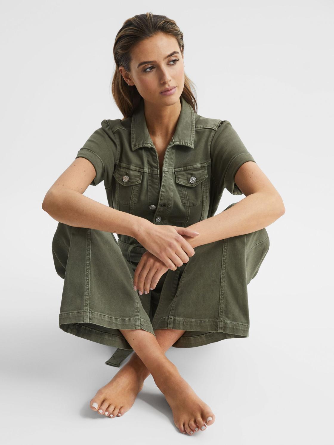Reiss Jumpsuits | Brooklyn Paige Belted Jumpsuit Vintage Ivy Green - Women