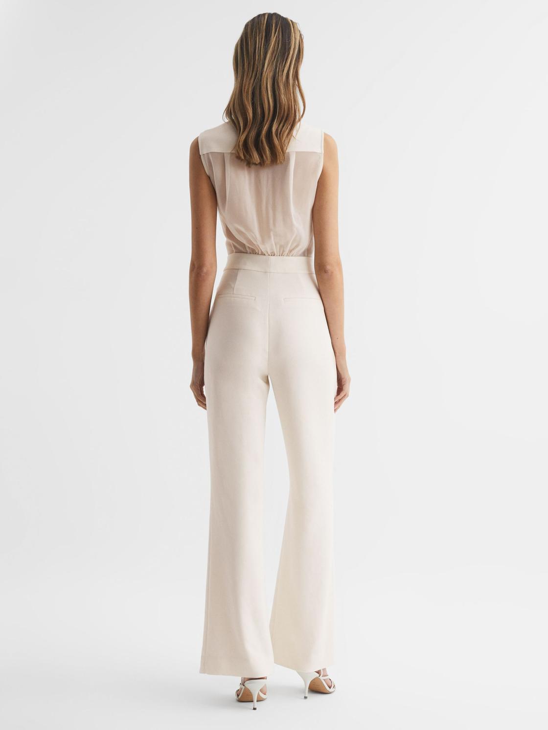 Reiss Jumpsuits | Dani Tuxedo Jumpsuit Ivory - Women