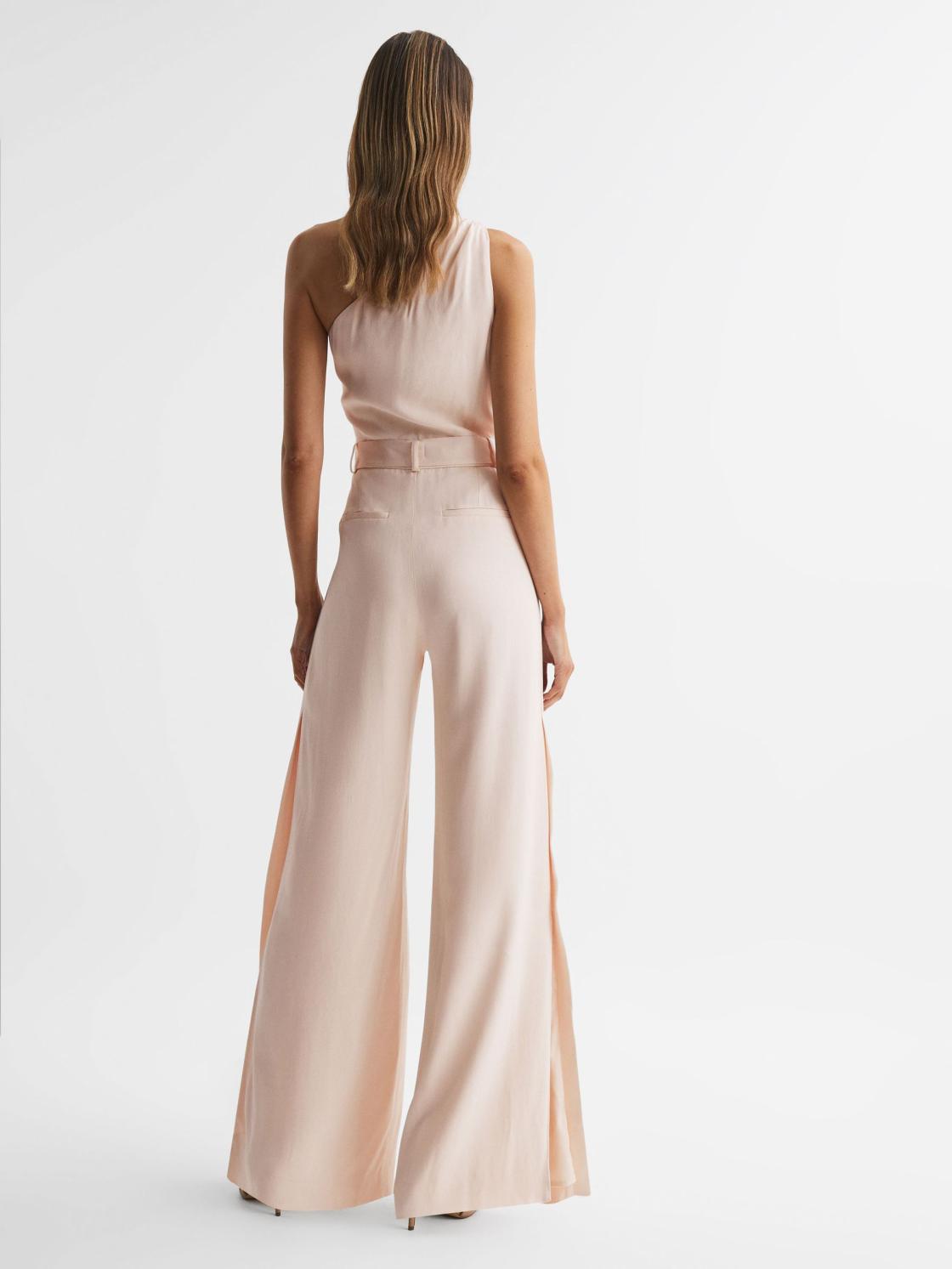 Reiss Jumpsuits | Eliza Off-The-Shoulder Jumpsuit Nude - Women