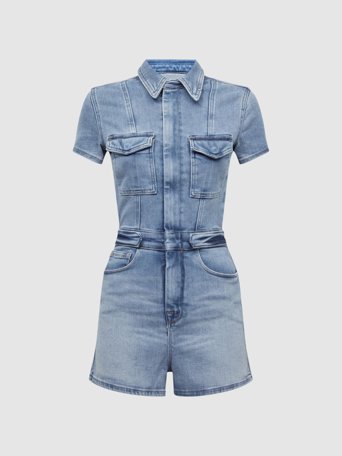 Reiss Jumpsuits | Good American Denim Playsuit Blue - Women