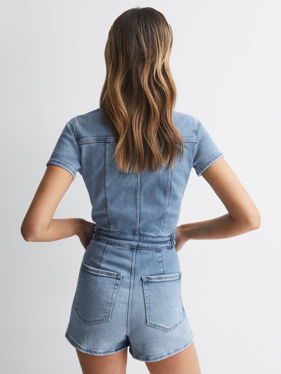 Reiss Jumpsuits | Good American Denim Playsuit Blue - Women