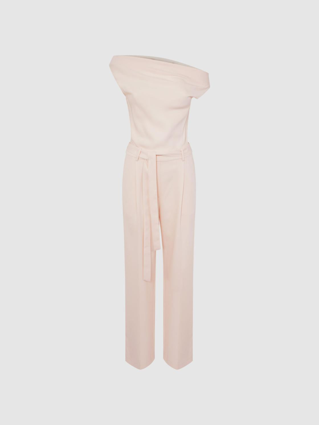 Reiss Jumpsuits | Maple Off-The-Shoulder Jumpsuit Nude - Women