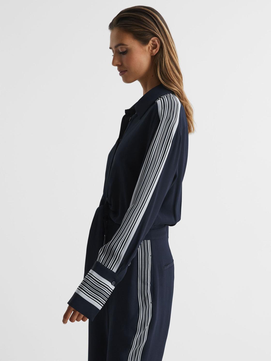 Reiss Jumpsuits | Selma Long Sleeve Jumpsuit Navy - Women