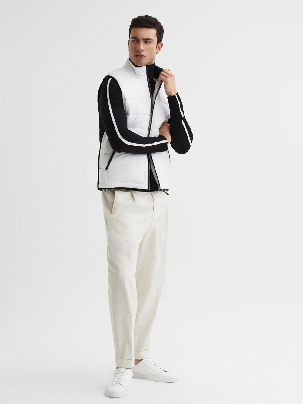 Reiss Knitwear | Aspen Long Sleeve Roll Neck Jumper Black - Men