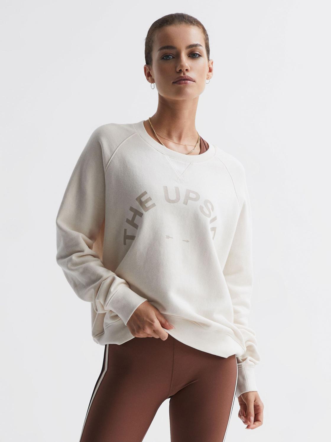 Reiss Knitwear | Baja The Upside Crew Neck Jumper Natural - Women