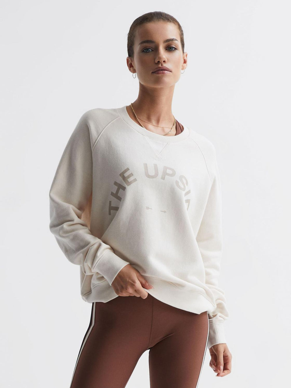 Reiss Knitwear | Baja The Upside Crew Neck Jumper Natural - Women