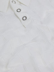 Reiss Knitwear | Blaze Cotton Press-Stud Polo T-Shirt White - Children