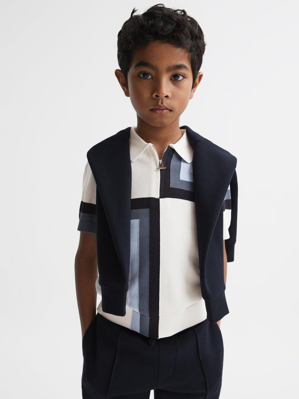 Reiss Knitwear | Chapel Polo Shirt Navy - Children