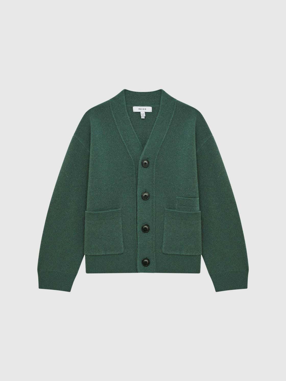 Reiss Knitwear | Chile Wool Blend Cardigan Ecru - Children