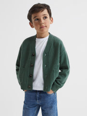 Reiss Knitwear | Chile Wool Blend Cardigan Ecru - Children