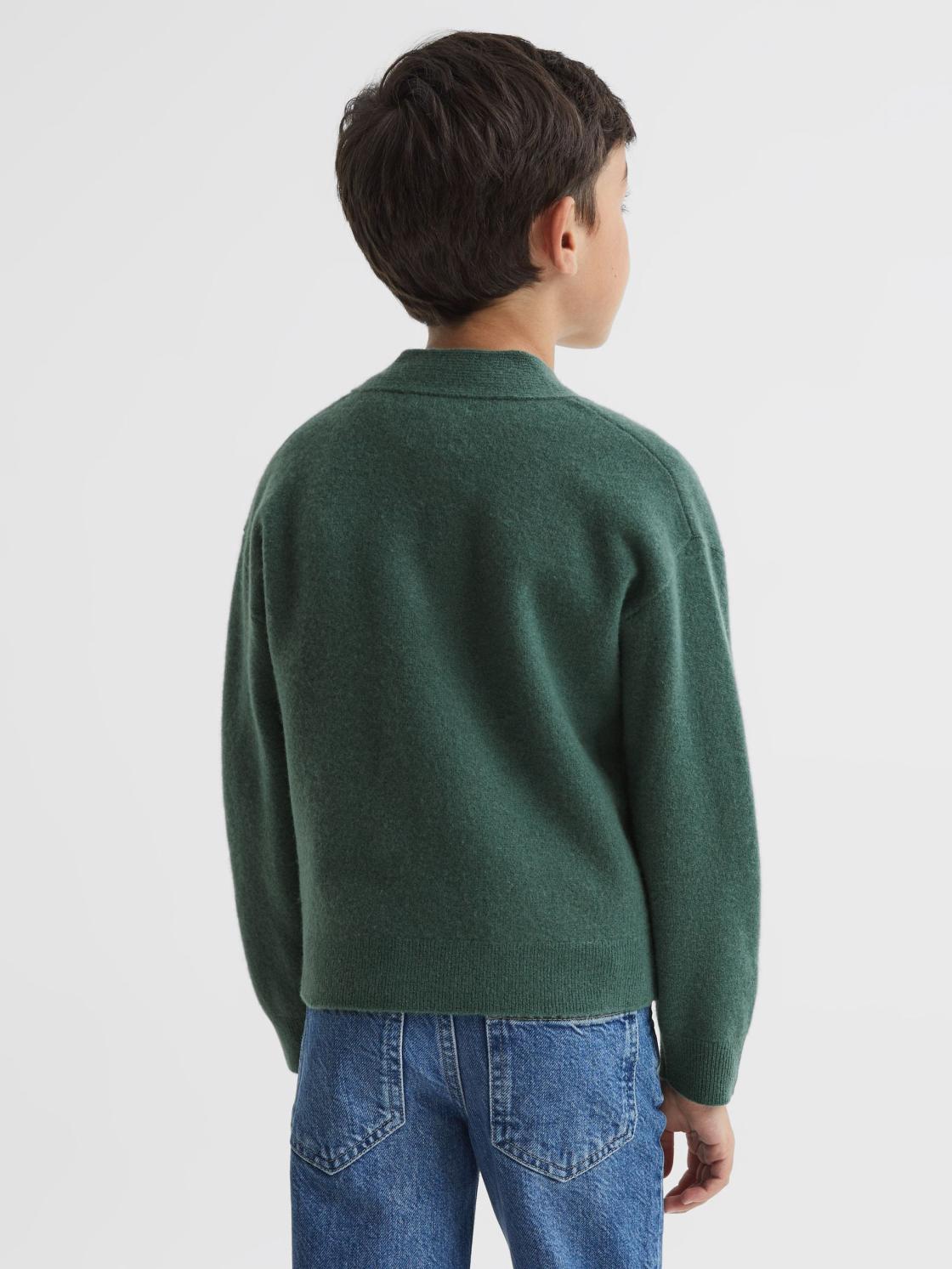 Reiss Knitwear | Chile Wool Blend Cardigan Ecru - Children