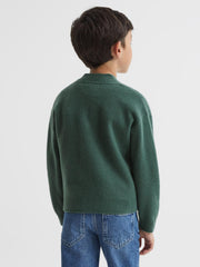 Reiss Knitwear | Chile Wool Blend Cardigan Ecru - Children