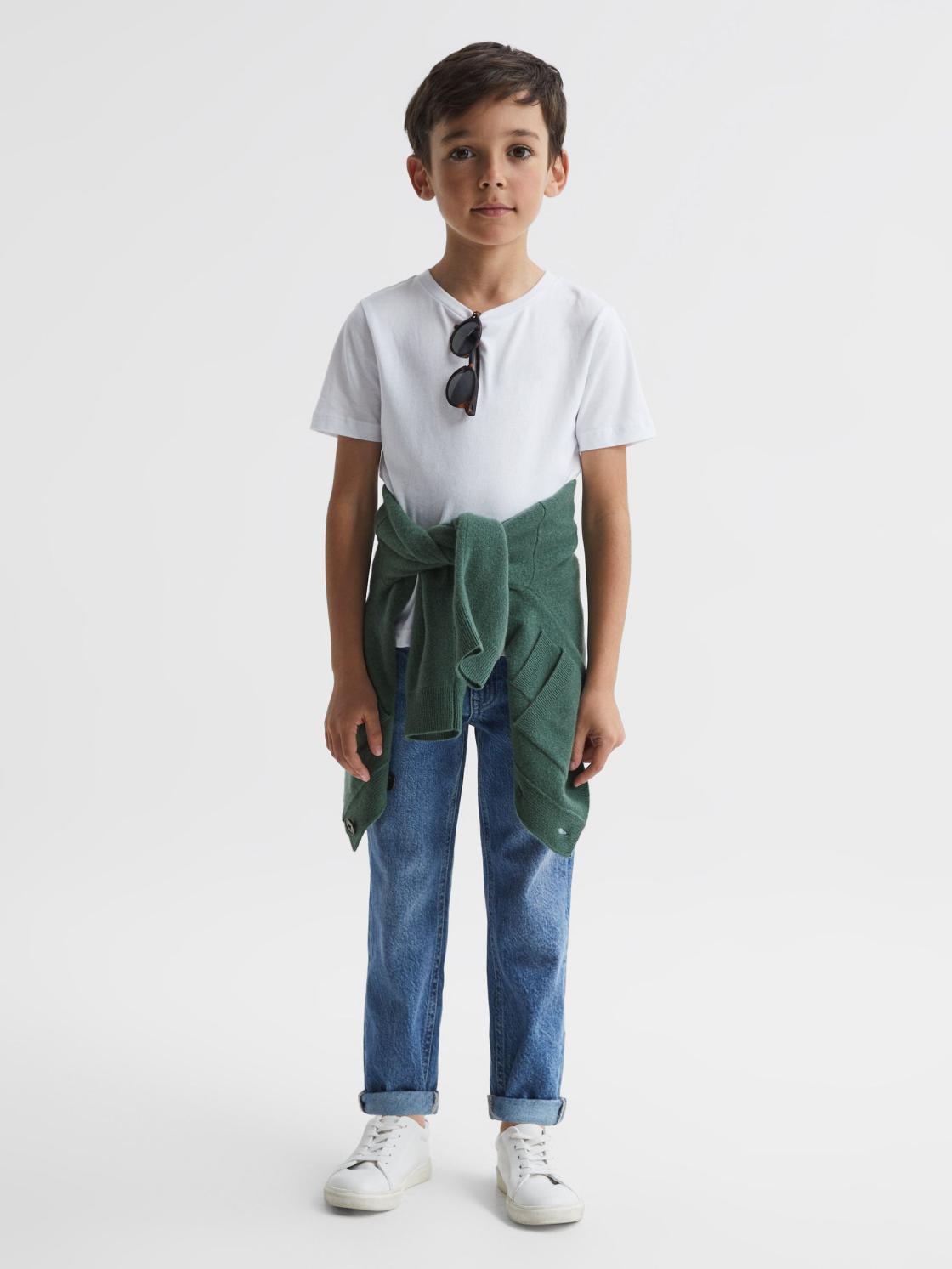 Reiss Knitwear | Chile Wool Blend Cardigan Ecru - Children