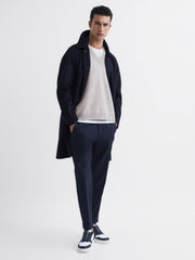 Reiss Knitwear | Fiji Wool Blend Sleeveless Knitted Vest Heather - Men