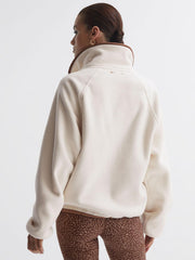 Reiss Knitwear | Harlow The Upside Half-Zip Jumper Natural - Women