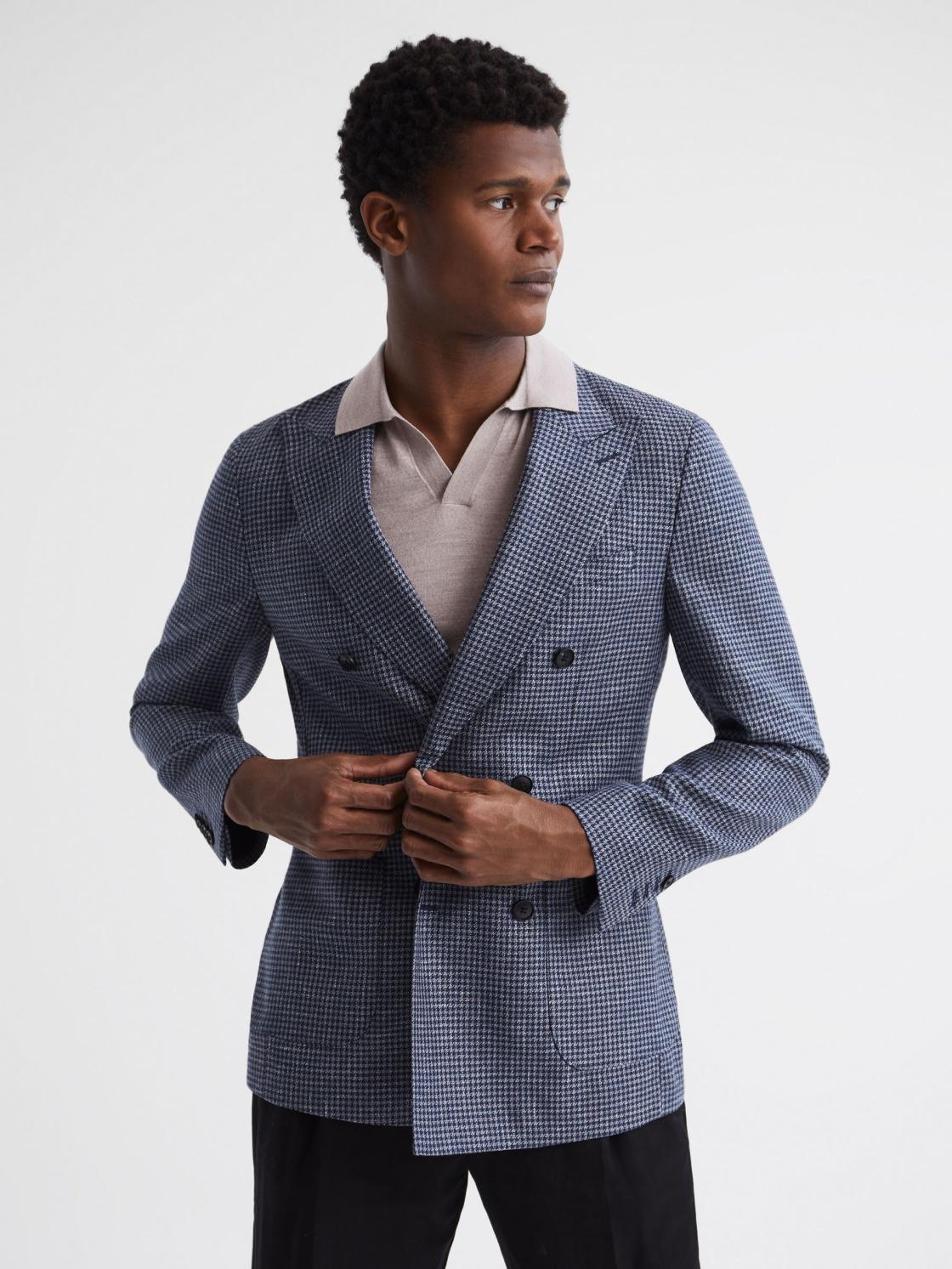 Reiss Knitwear | Malbec Open Collar Silk Merino Polo Shirt Oatmeal - Men