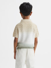Reiss Knitwear | Micah Polo Shirt Sage - Children