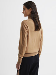 Reiss Knitwear | Nova Knitted Roll Neck Jumper Black/camel - Women