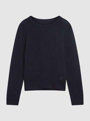Reiss Knitwear | Wessex Junior Crew Neck Knitted Jumper Navy - Children