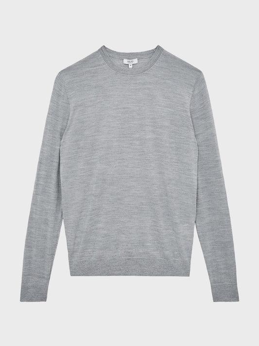 Reiss Knitwear | Wessex Merino Wool Jumper Bordeaux - Men