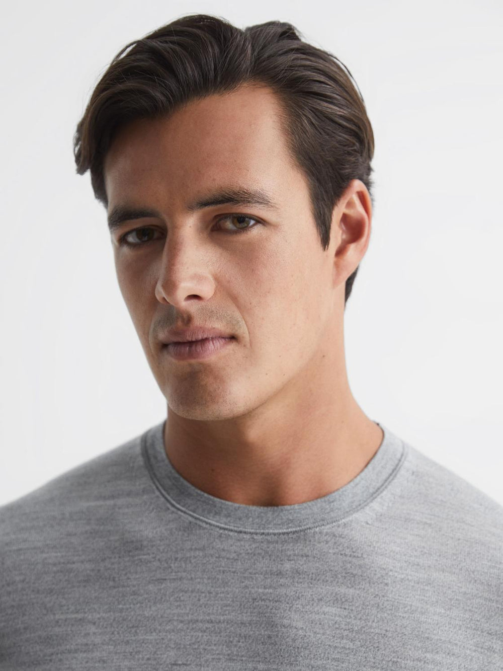 Reiss Knitwear | Wessex Merino Wool Jumper Bordeaux - Men