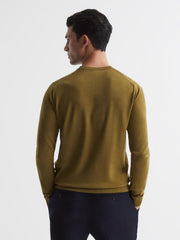 Reiss Knitwear | Wessex Merino Wool Jumper Bordeaux - Men