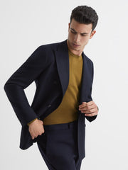 Reiss Knitwear | Wessex Merino Wool Jumper Bordeaux - Men