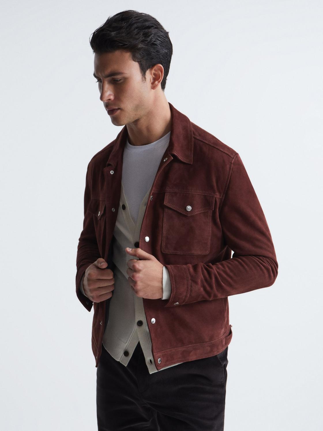 Reiss Knitwear | West Merino Wool Cardigan Blanco - Men