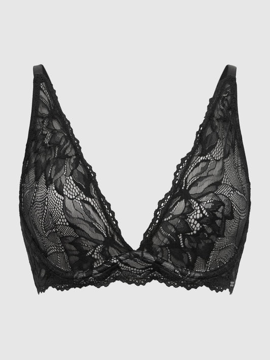 Reiss Lingerie &amp; Nightwear | Calvin Klein Underwear Plunge Bra Black - Women
