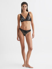 Reiss Lingerie &amp; Nightwear | Calvin Klein Underwear Plunge Bra Black - Women