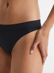 Reiss Lingerie &amp; Nightwear | Calvin Klein Underwear Thong Black - Women