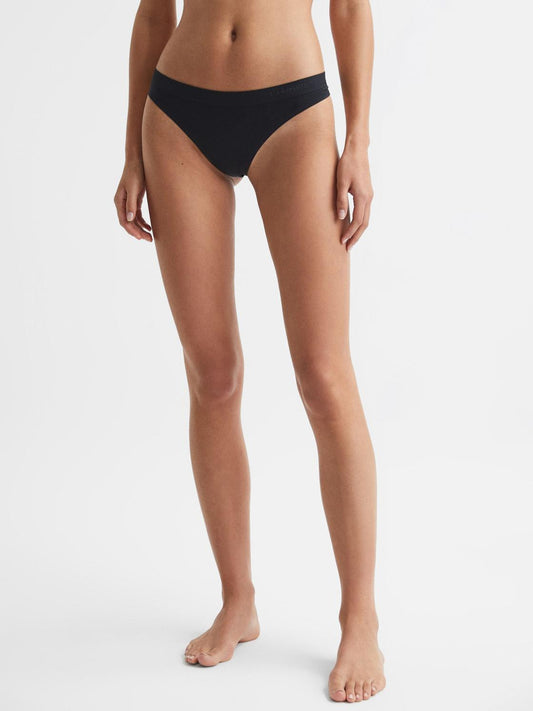 Reiss Lingerie &amp; Nightwear | Calvin Klein Underwear Thong Black - Women