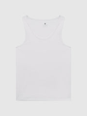 Reiss Loungewear &amp; Nightwear | Vinnie Cotton Stretch Vest White - Men