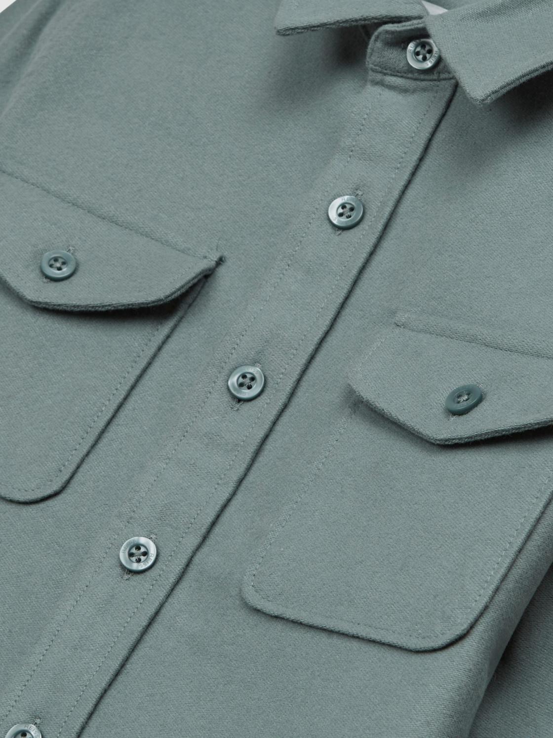 Reiss Overshirts | Tampa Twin Pocket Overshirt Duck Egg - Children