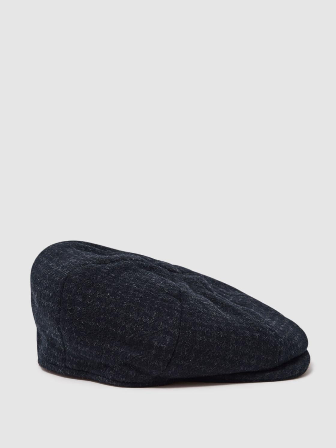 Reiss Scarves, Hats &amp; Gloves | Arbor Wool Baker Boy Cap Brown - Men