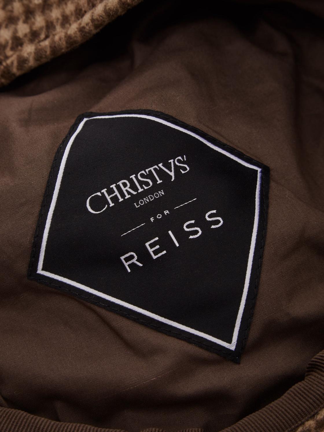 Reiss Scarves, Hats &amp; Gloves | Arbor Wool Baker Boy Cap Brown - Men