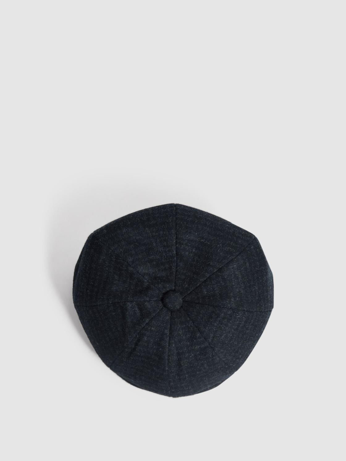 Reiss Scarves, Hats &amp; Gloves | Arbor Wool Baker Boy Cap Brown - Men