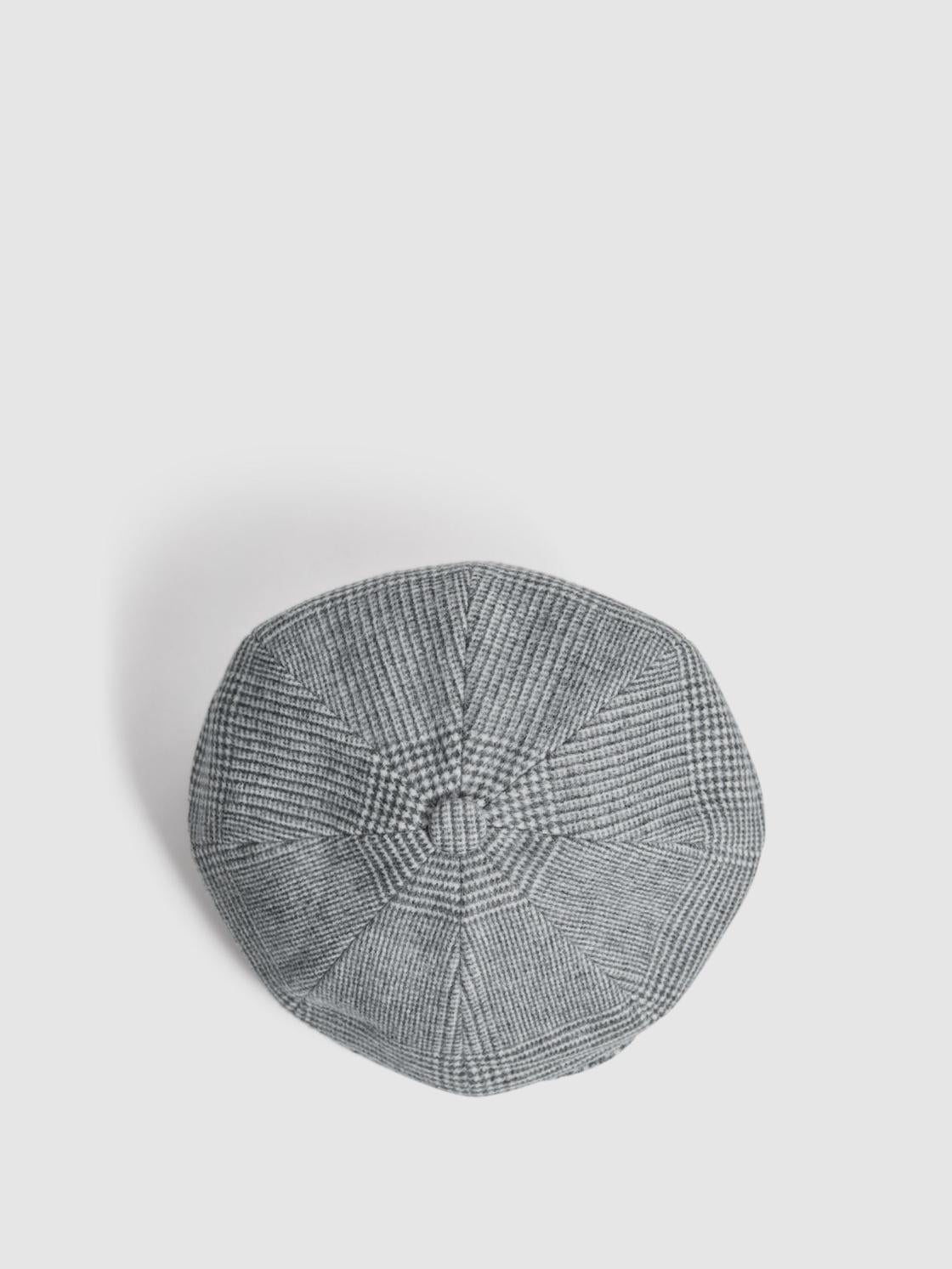 Reiss Scarves, Hats &amp; Gloves | Arbor Wool Baker Boy Cap Brown - Men