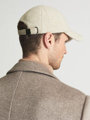 Reiss Scarves, Hats &amp; Gloves | Ashby Wool Blend Baseball Cap Oatmeal - Men