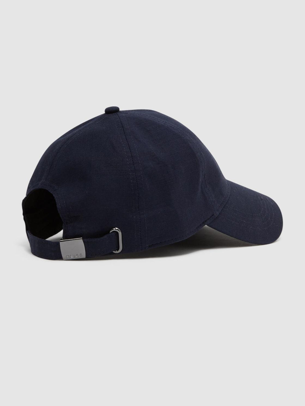 Reiss Scarves, Hats &amp; Gloves | Dawson Cotton-Linen Blend Baseball Cap Navy - Men