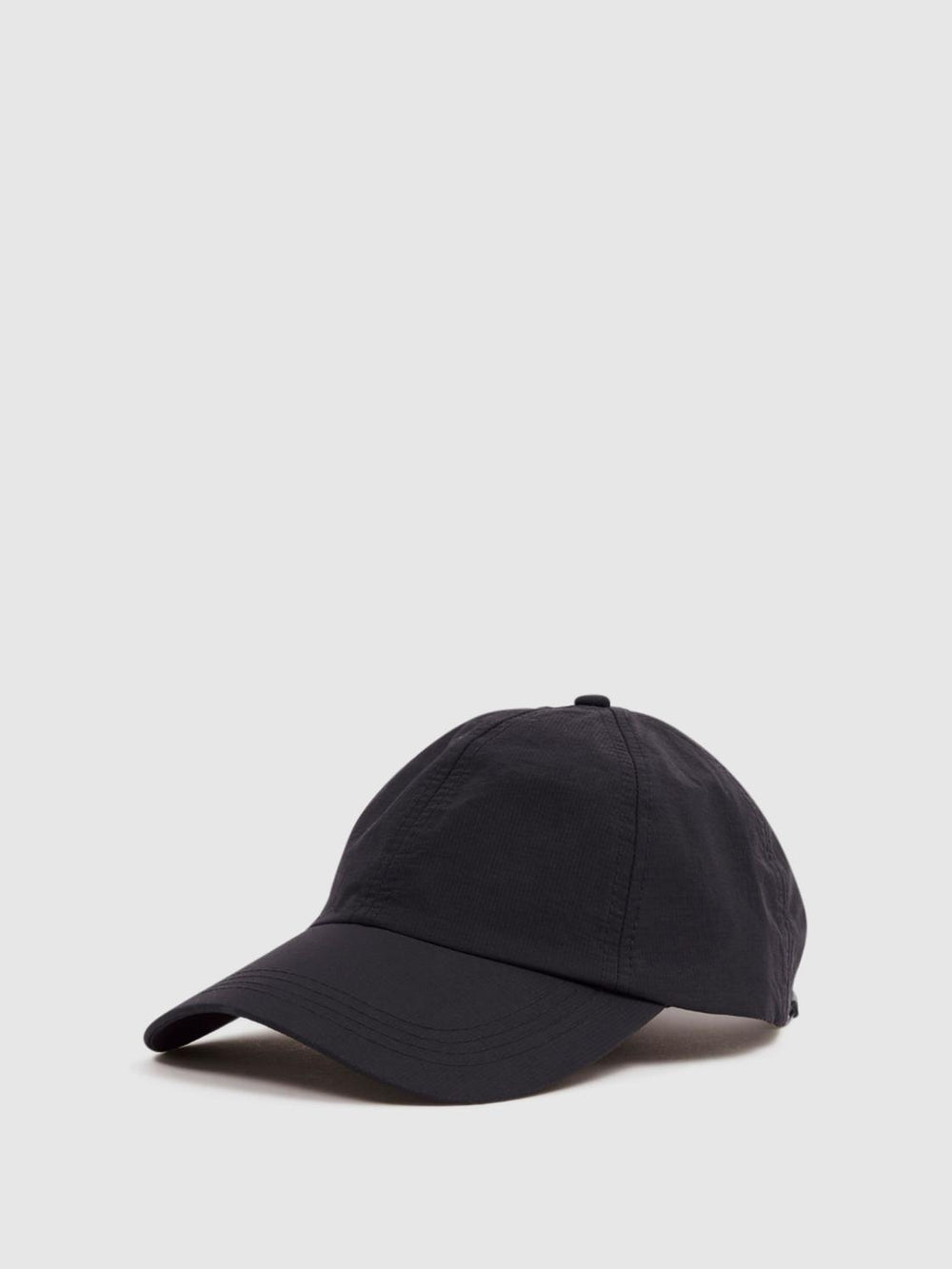 Reiss Scarves, Hats &amp; Gloves | Fento Ripstop Baseball Cap Black - Men