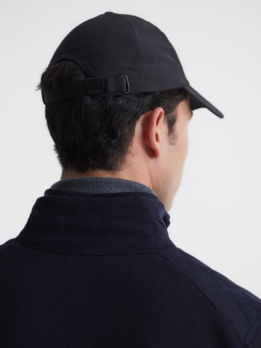 Reiss Scarves, Hats &amp; Gloves | Fento Ripstop Baseball Cap Black - Men