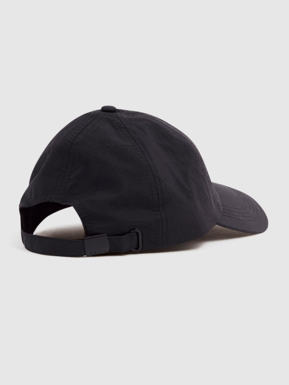 Reiss Scarves, Hats &amp; Gloves | Fento Ripstop Baseball Cap Black - Men