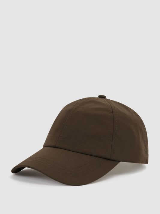 Reiss Scarves, Hats &amp; Gloves | Fento Ripstop Baseball Cap Khaki - Men