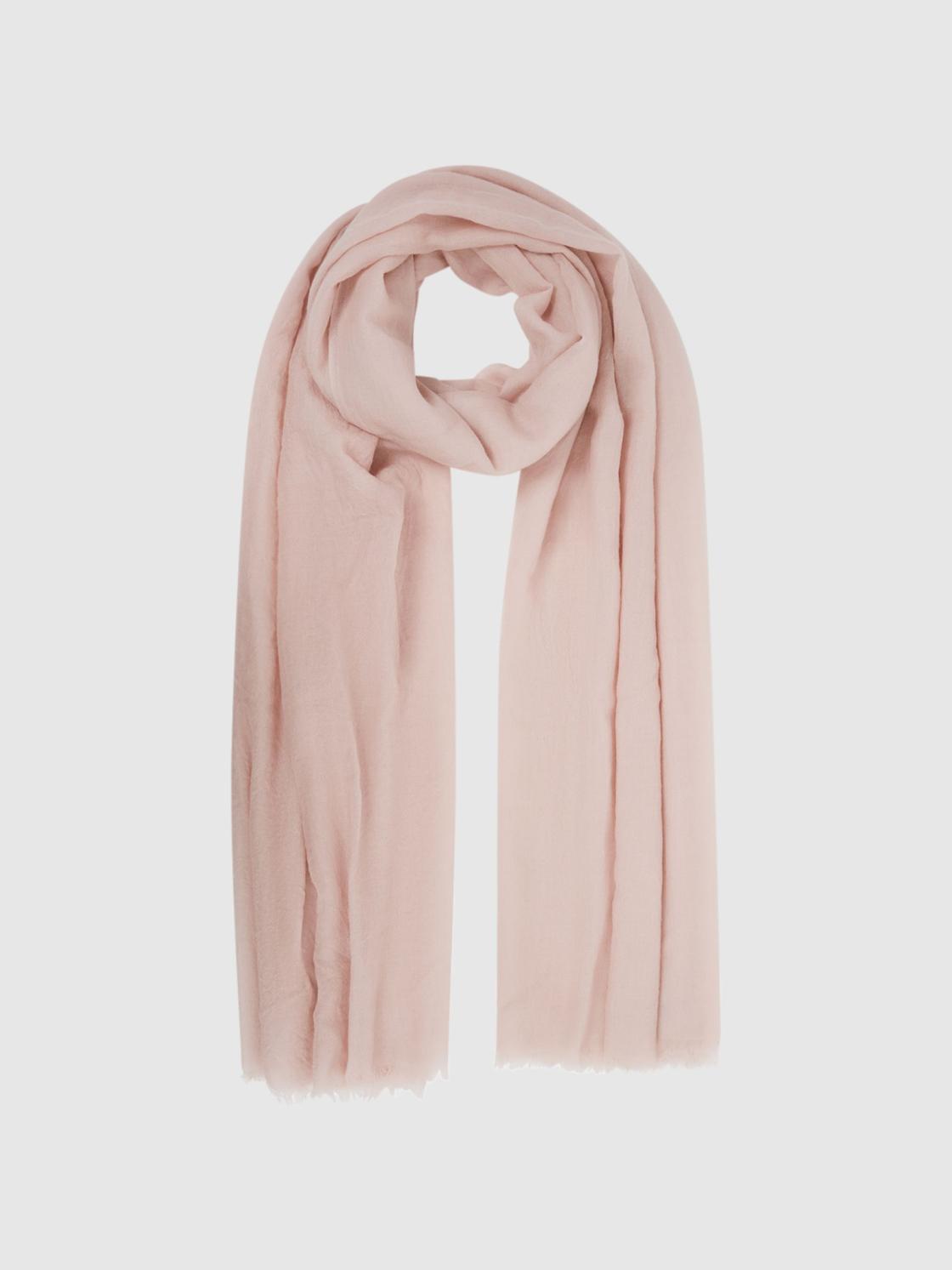 Reiss Scarves, Hats &amp; Gloves | Heidi Cashmere Lightweight Scarf Biscuit - Women