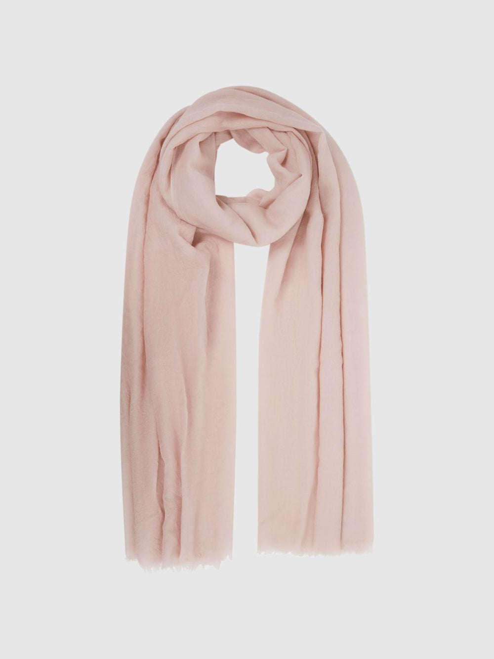 Reiss Scarves, Hats &amp; Gloves | Heidi Cashmere Lightweight Scarf Biscuit - Women