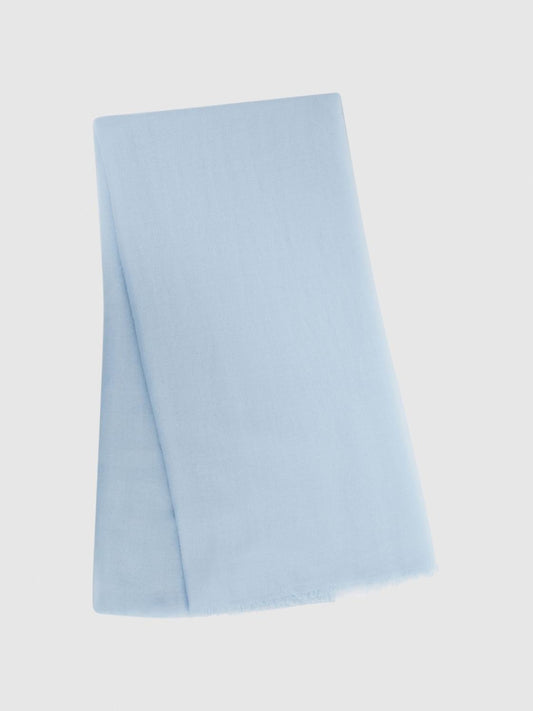 Reiss Scarves, Hats &amp; Gloves | Heidi Cashmere Lightweight Scarf Duck Egg - Women